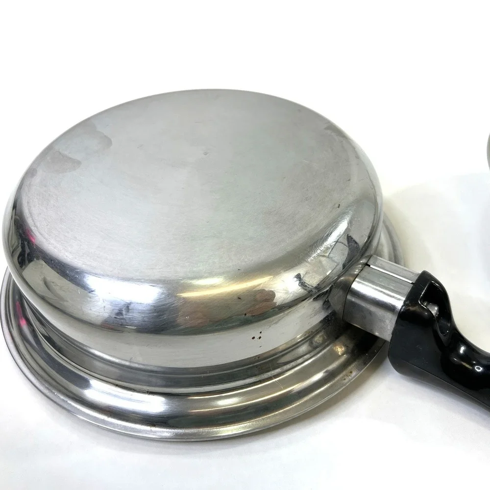 Americraft Small‎ Skillet With Lid Waterless Stainless Steel West Bend WI USA